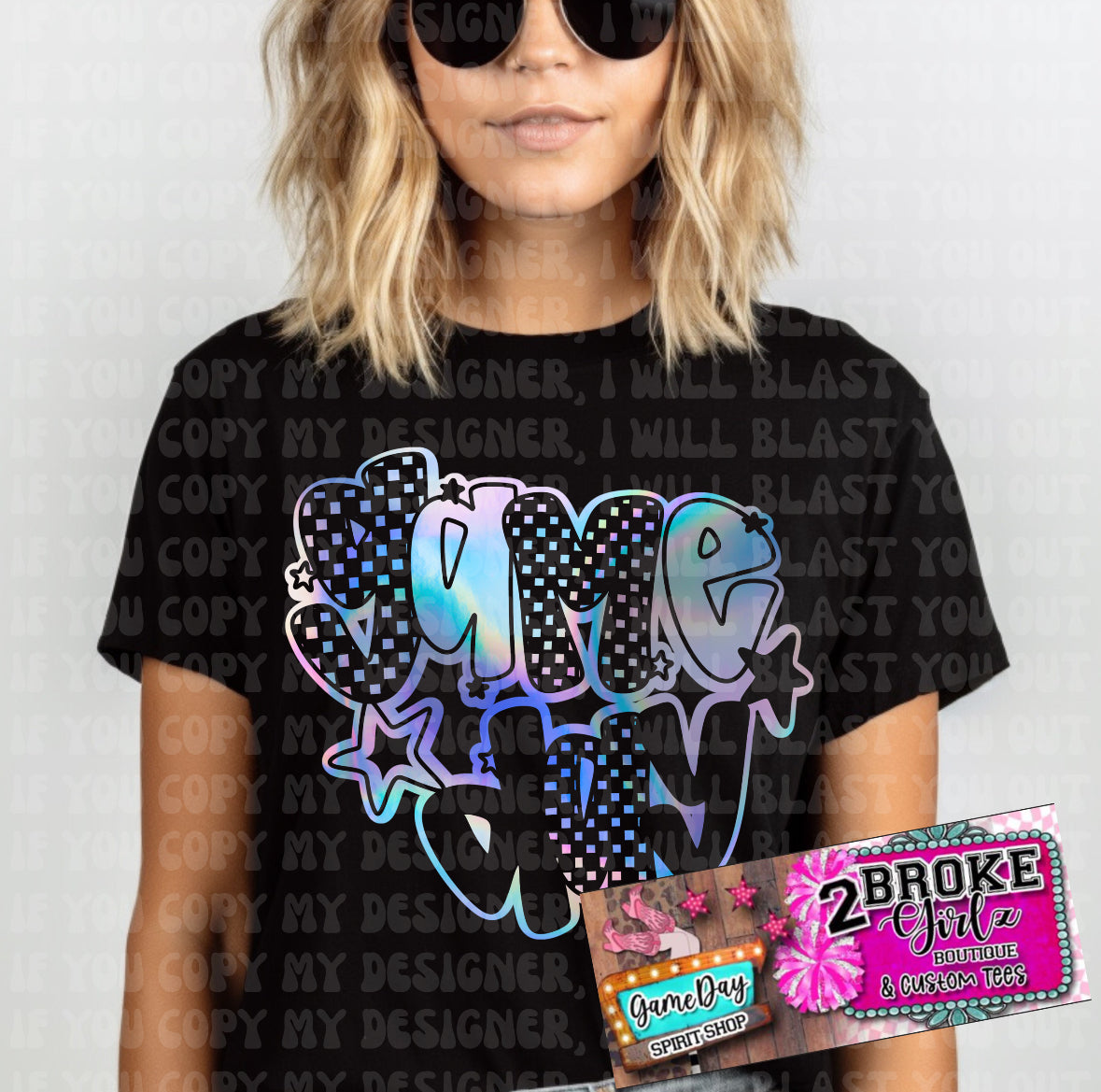 Game Day Holographic Tee/Sweatshirt