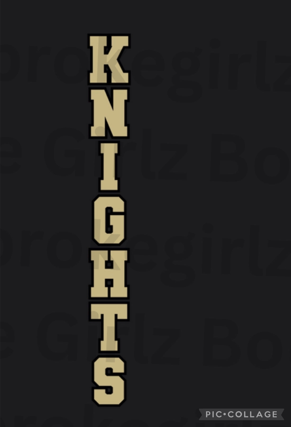 Knights Front and Back Design