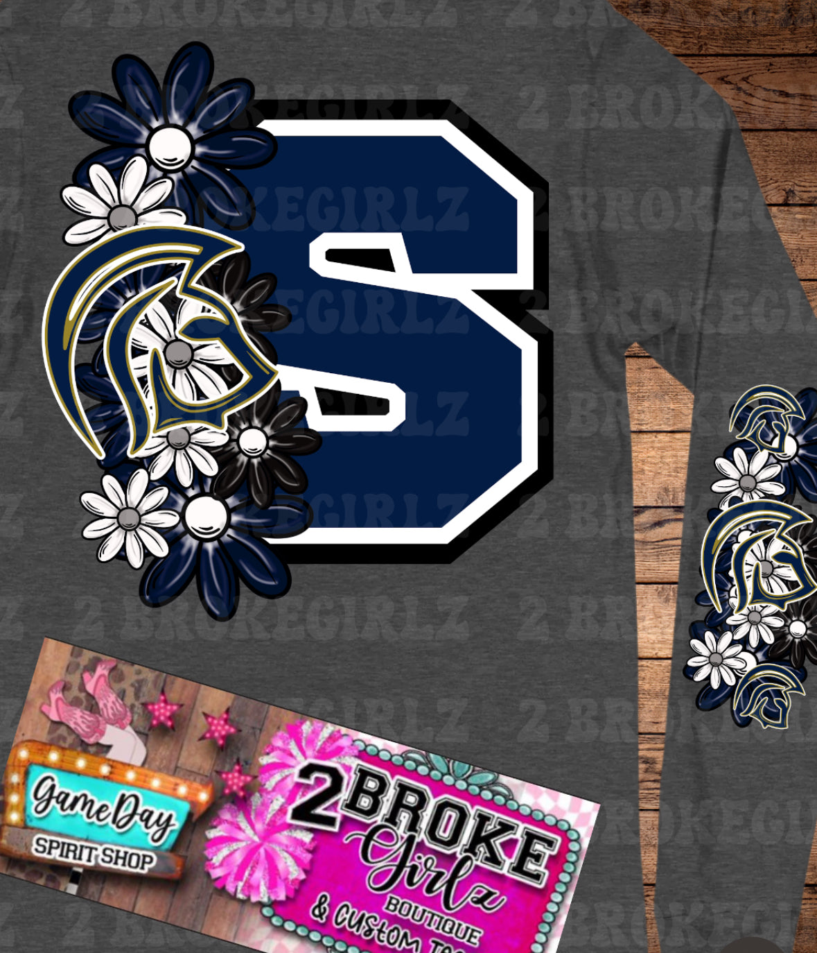 The Academy Of Semional Floral Teacher Tee Or Sweatshirt