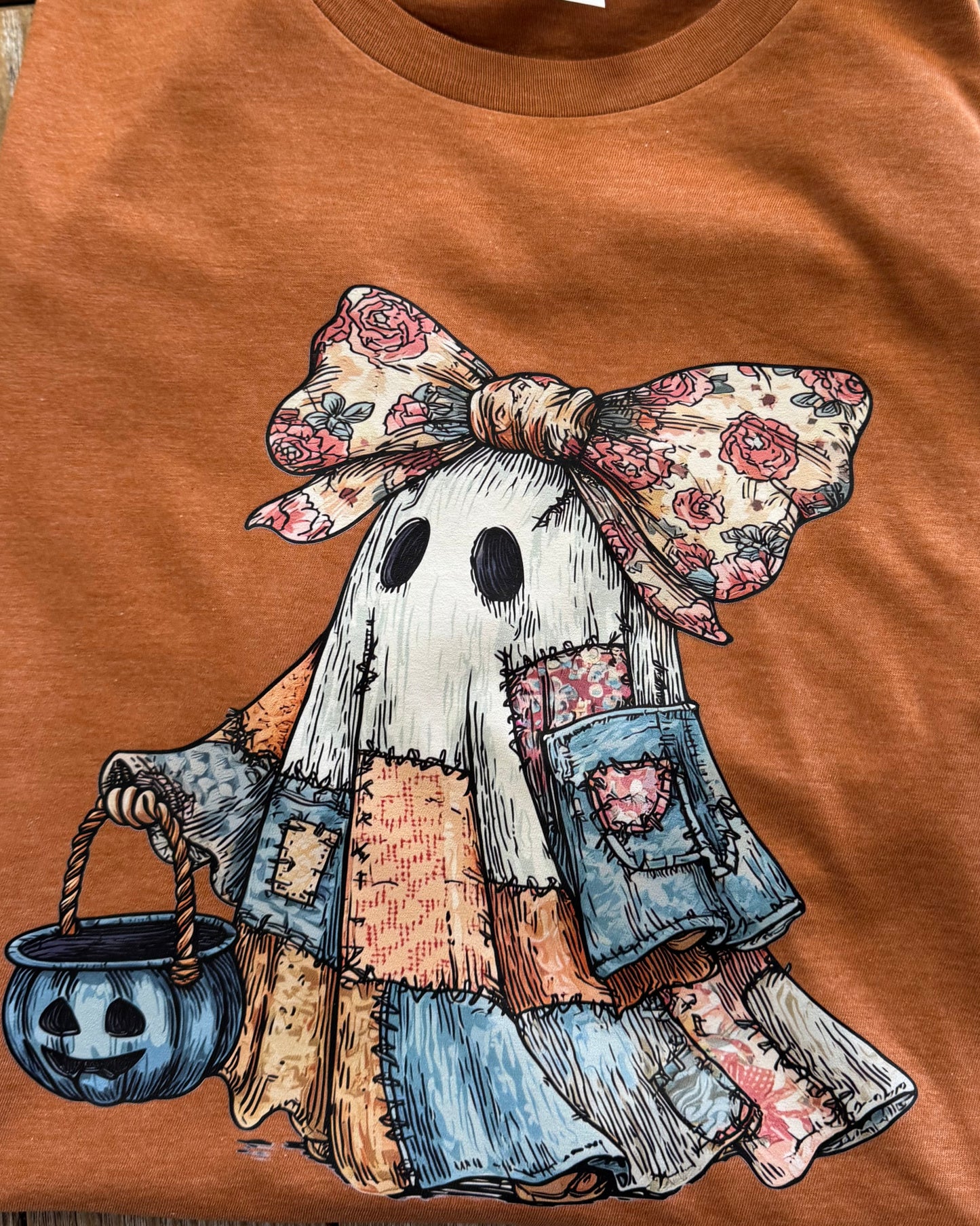 Ghost Patchwork DTF Transfer