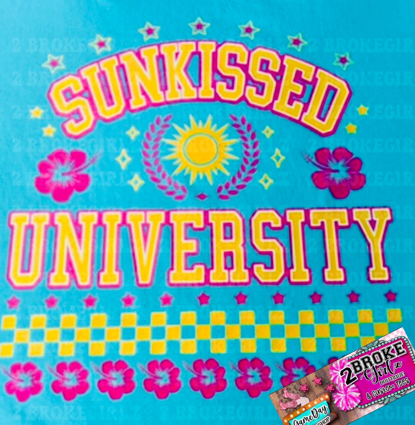 Sunkissed University Tee