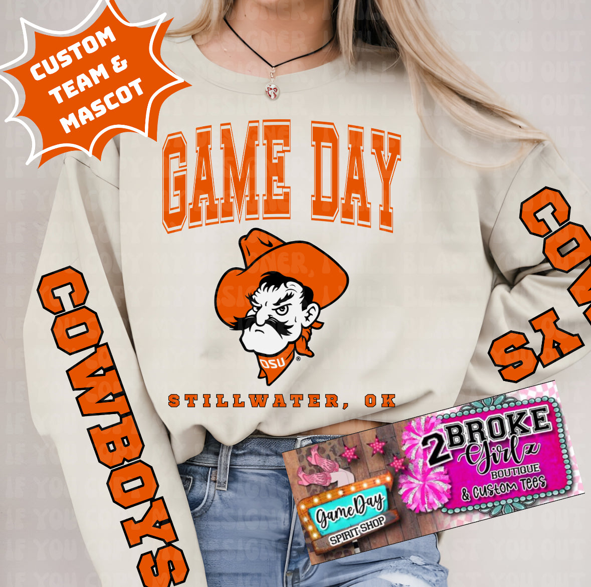 Customize Game Day Sweatshirt
