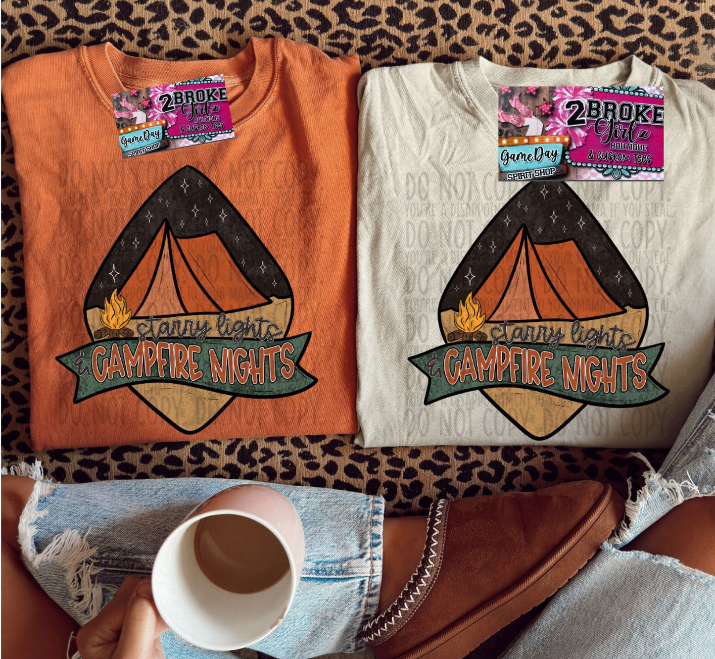 Starry Nights And Campfire Nights Graphic Tee