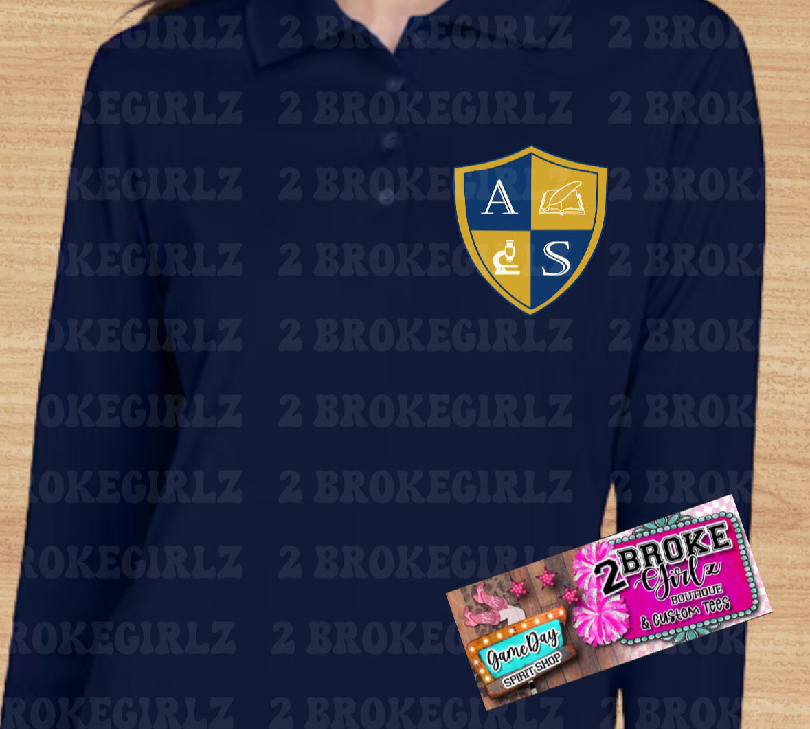 The Academy of Seminole Youth- Adult Long Sleeve Polo