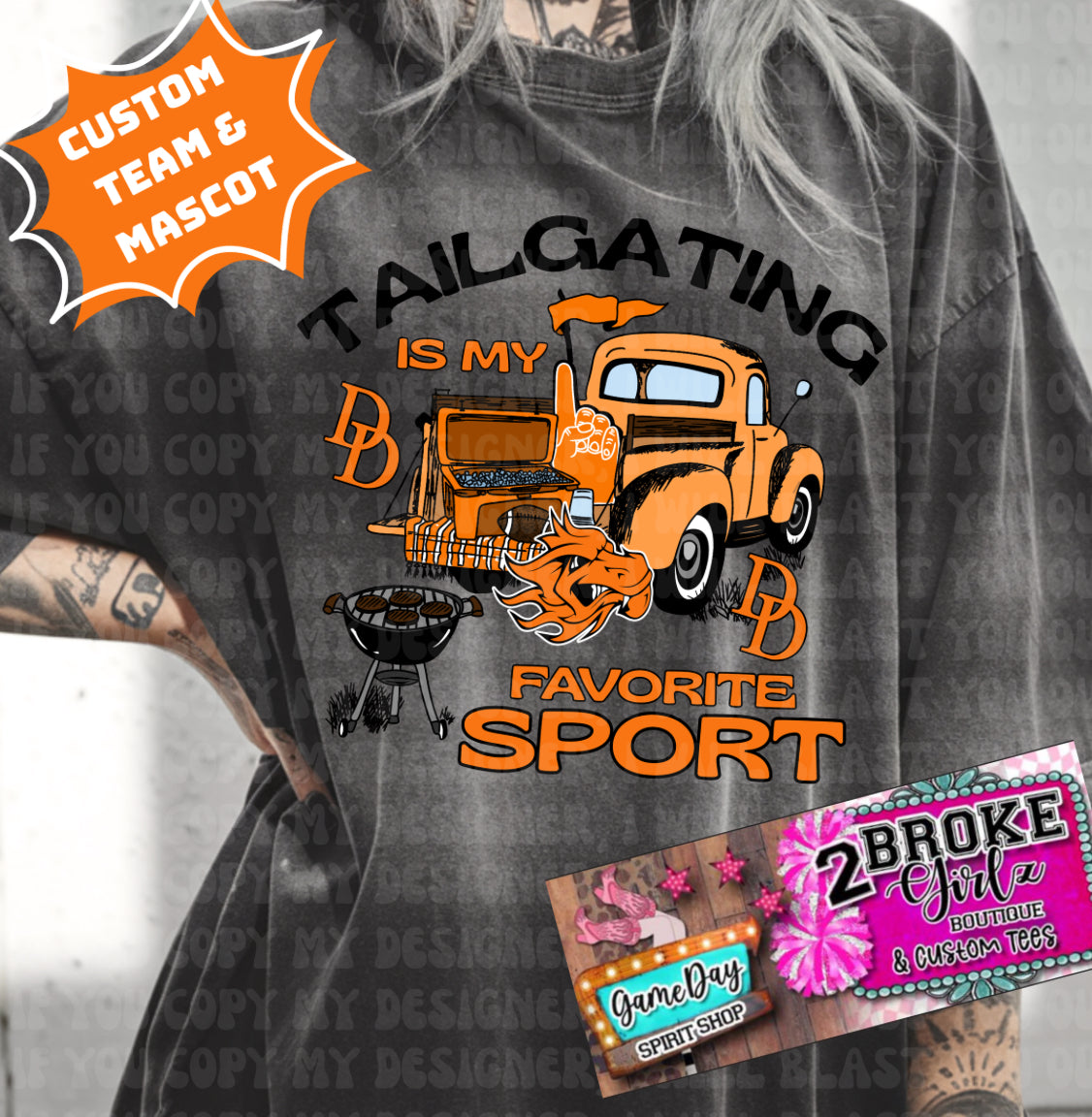 Tailgating is my favorite sport-Dewar Dragons PNG