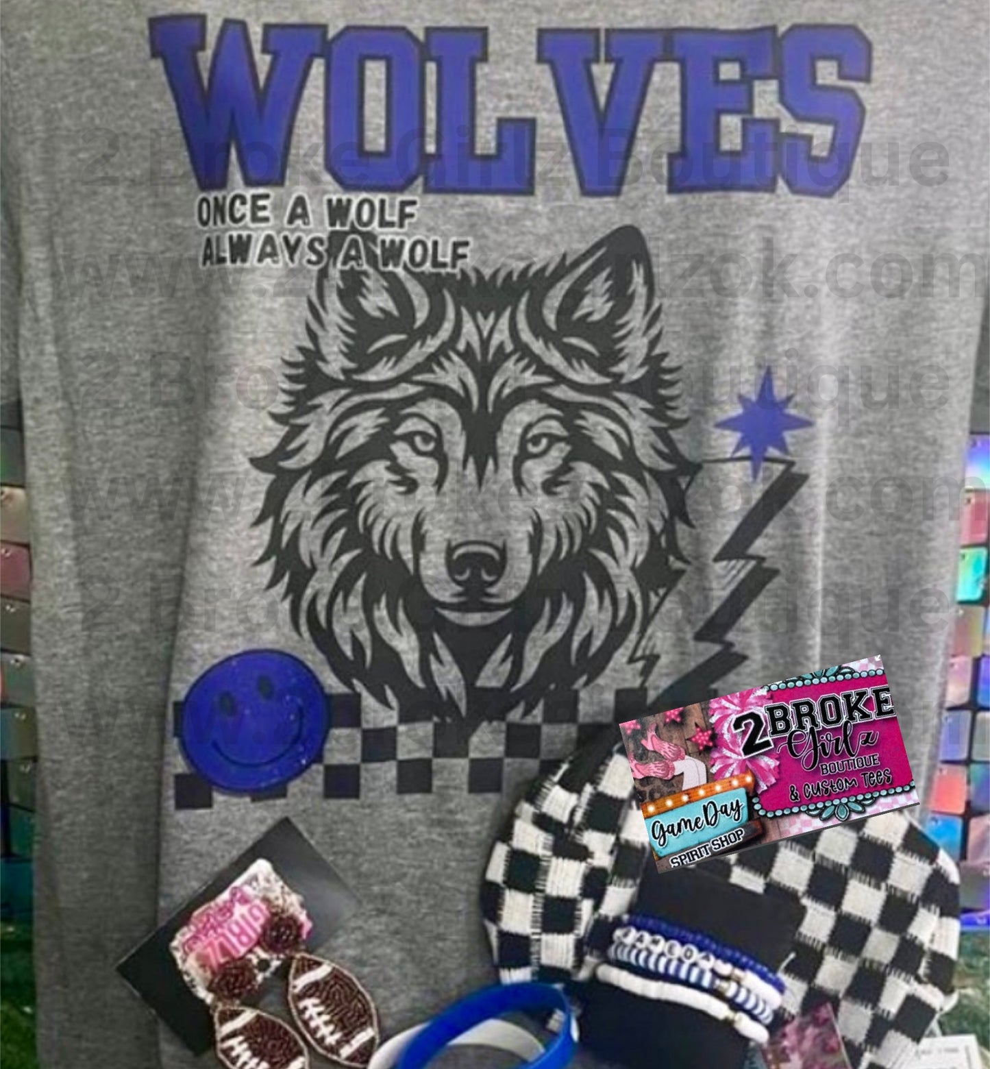 Wolves Retro Game Day Tee