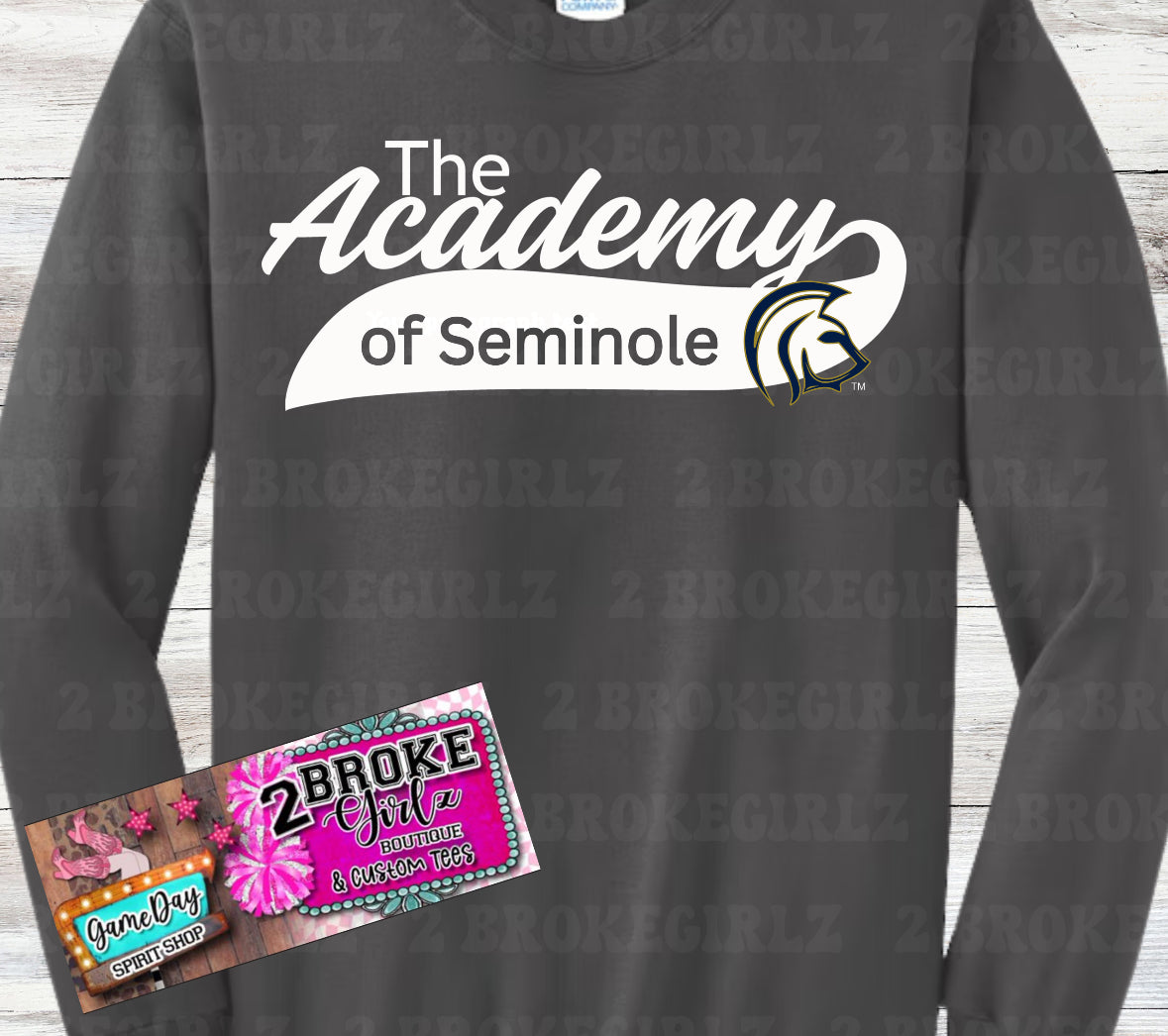 The Academy Of Semional Uniform Long Sleeve Tee Youth - Adult