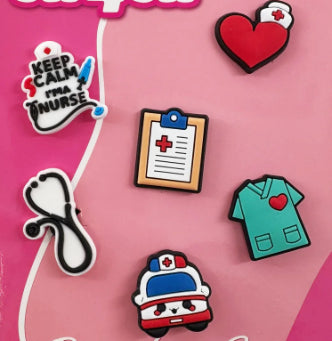 Nurse Scrubs Tumbler Sleeve Charms