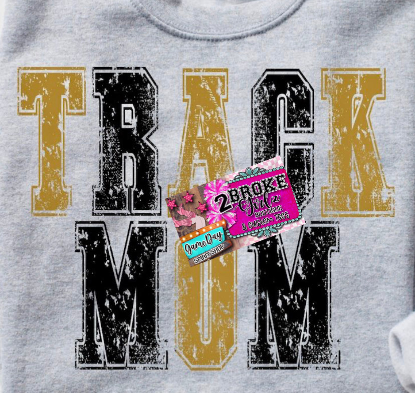Track Mom - Graphic Tee or Crewneck