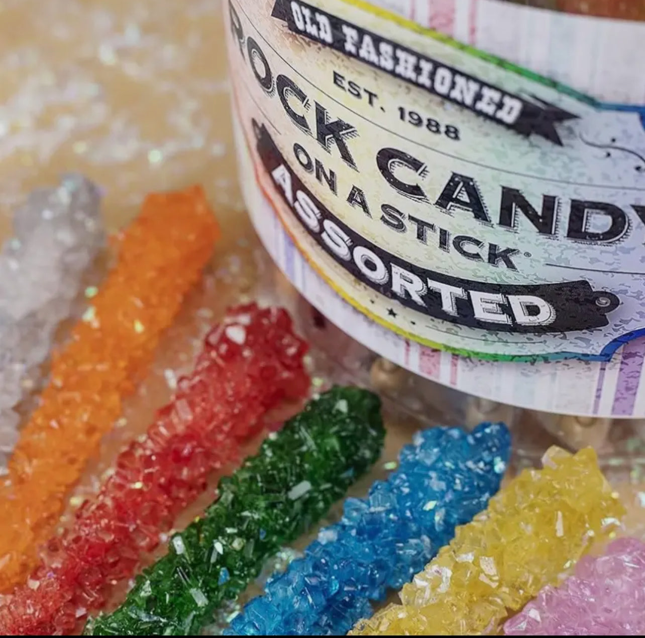 Rock Candy on a Stick