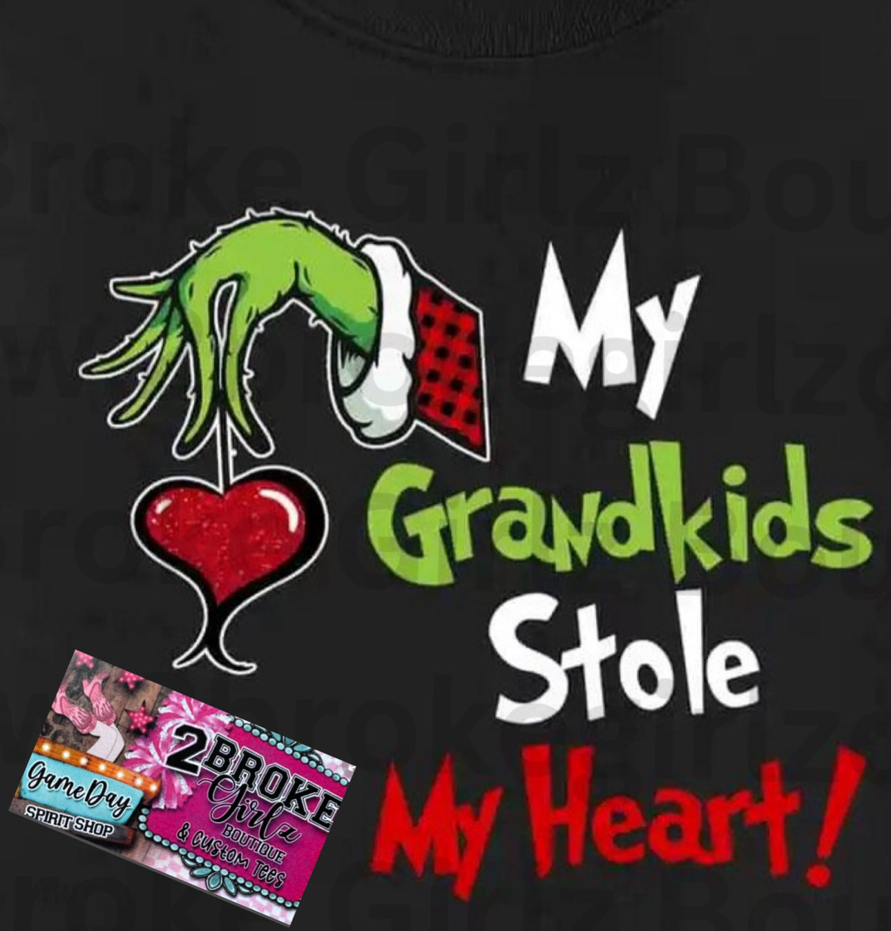 My Grandkids Stole My Heart Tee Or Sweatshirt