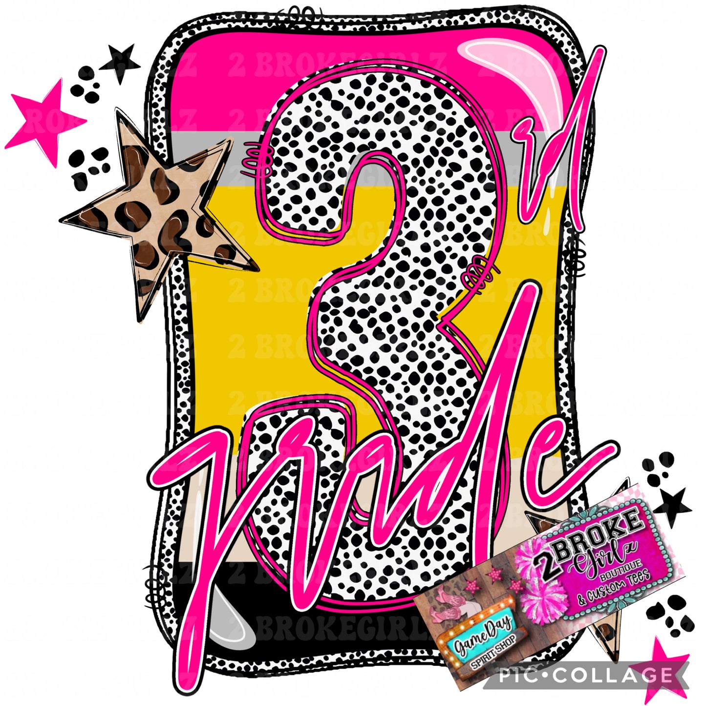 Third Grade Tee - Softstyle or Comfort Color