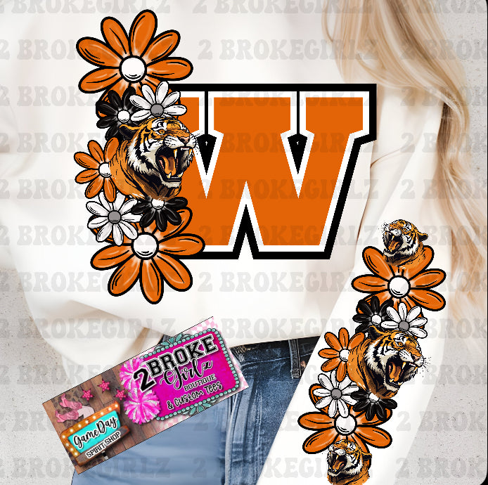 Tigers Floral Tee/Sweatshirt