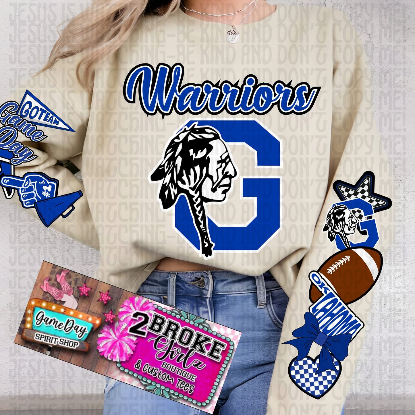 Custom Sideline Spirit Sweatshirt