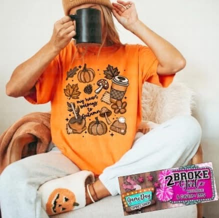 My Heart Belongs to Autumn Tee or Sweatshirt