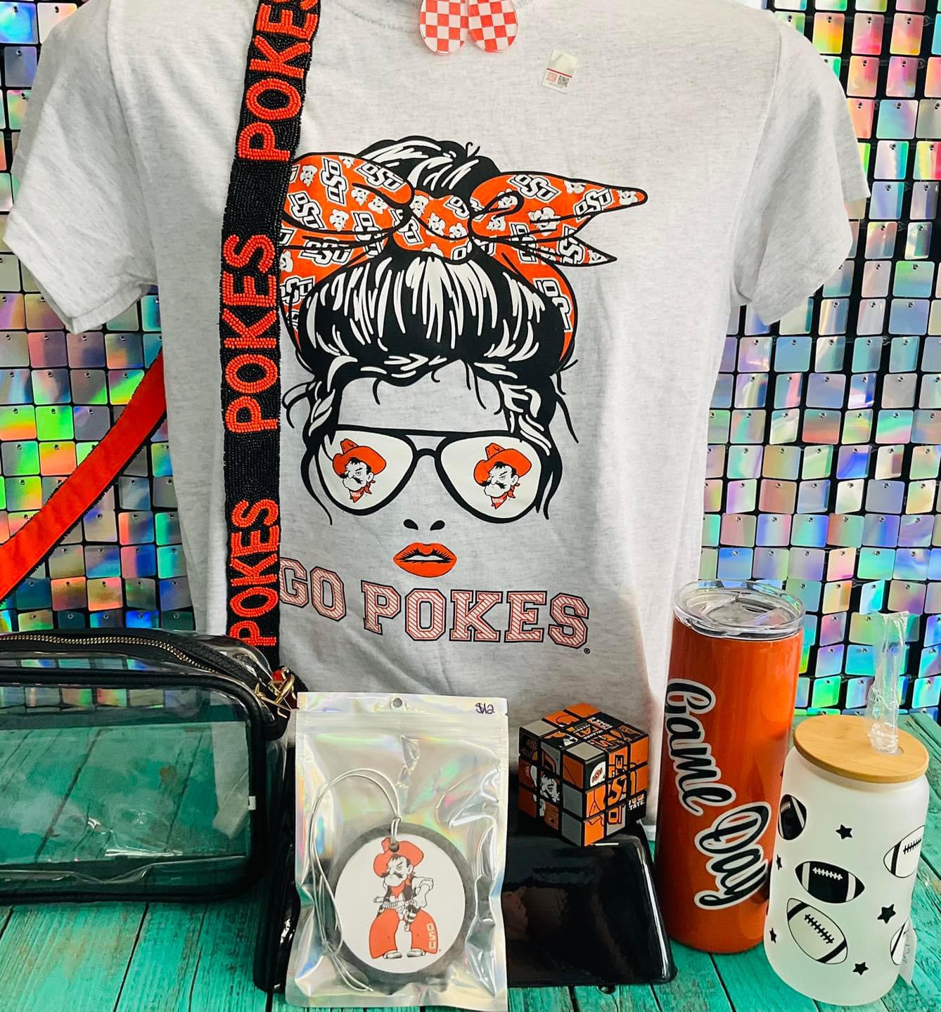 Pokes Beaded Stadium Bag Strap