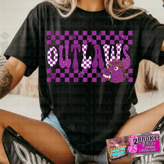 Outlaws Stacked Checks PNG