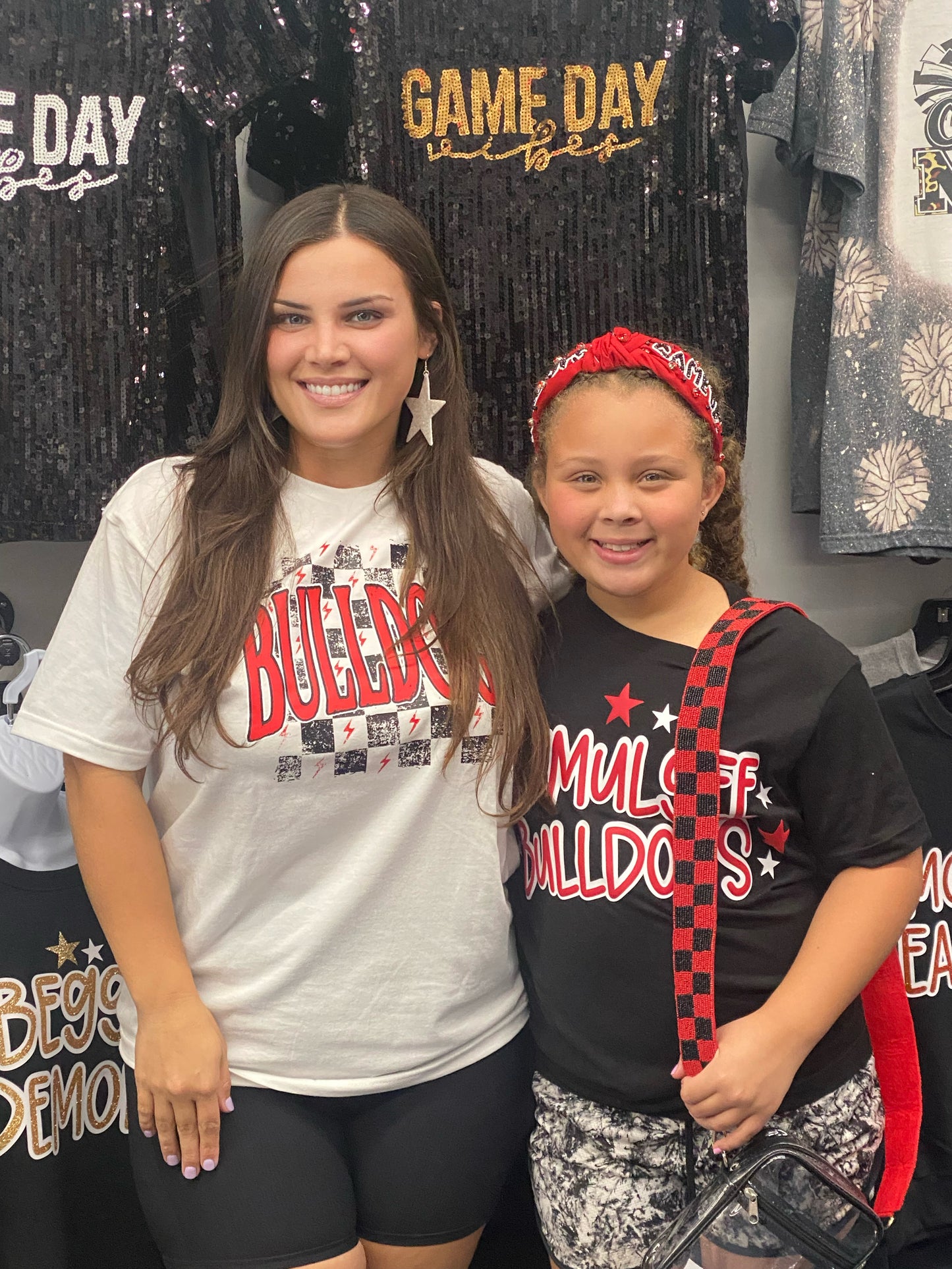 Bulldog Checkered Tee