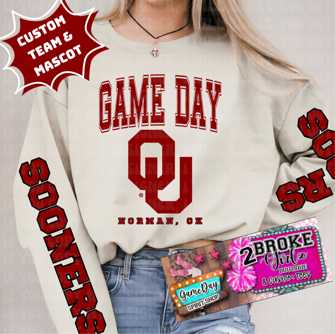 Customize Game Day Sweatshirt
