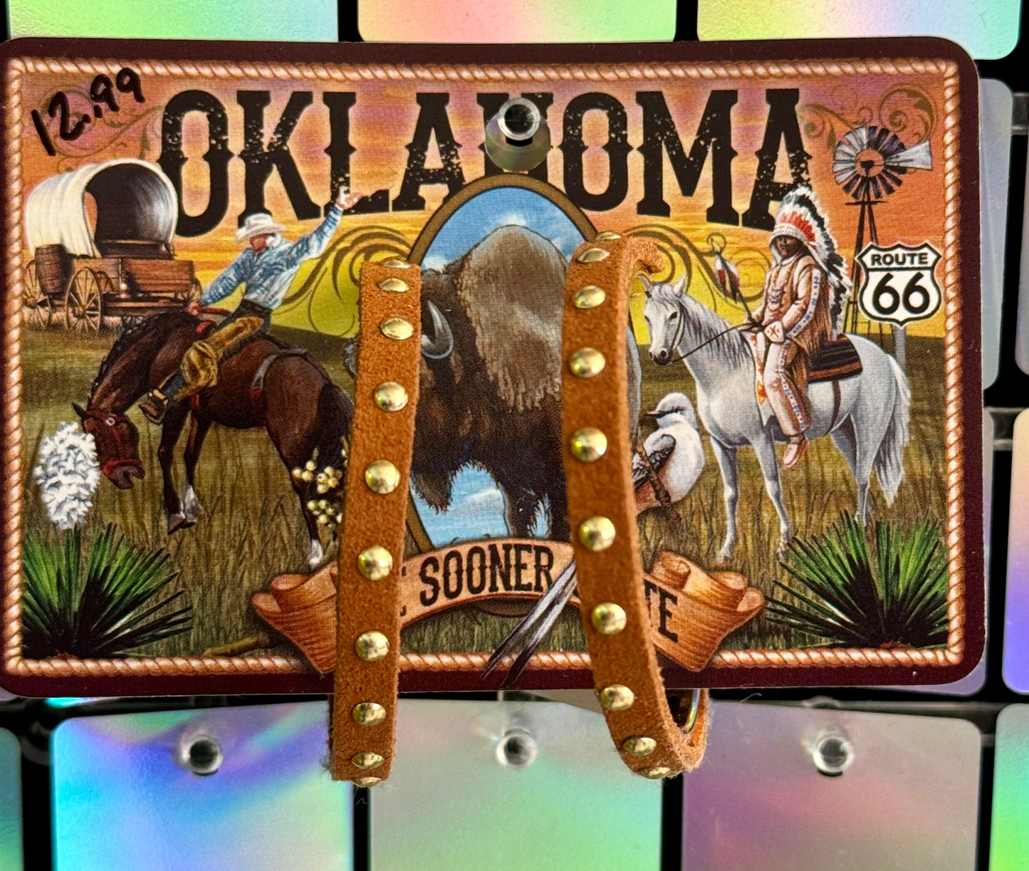 Leather Hoop Earrings