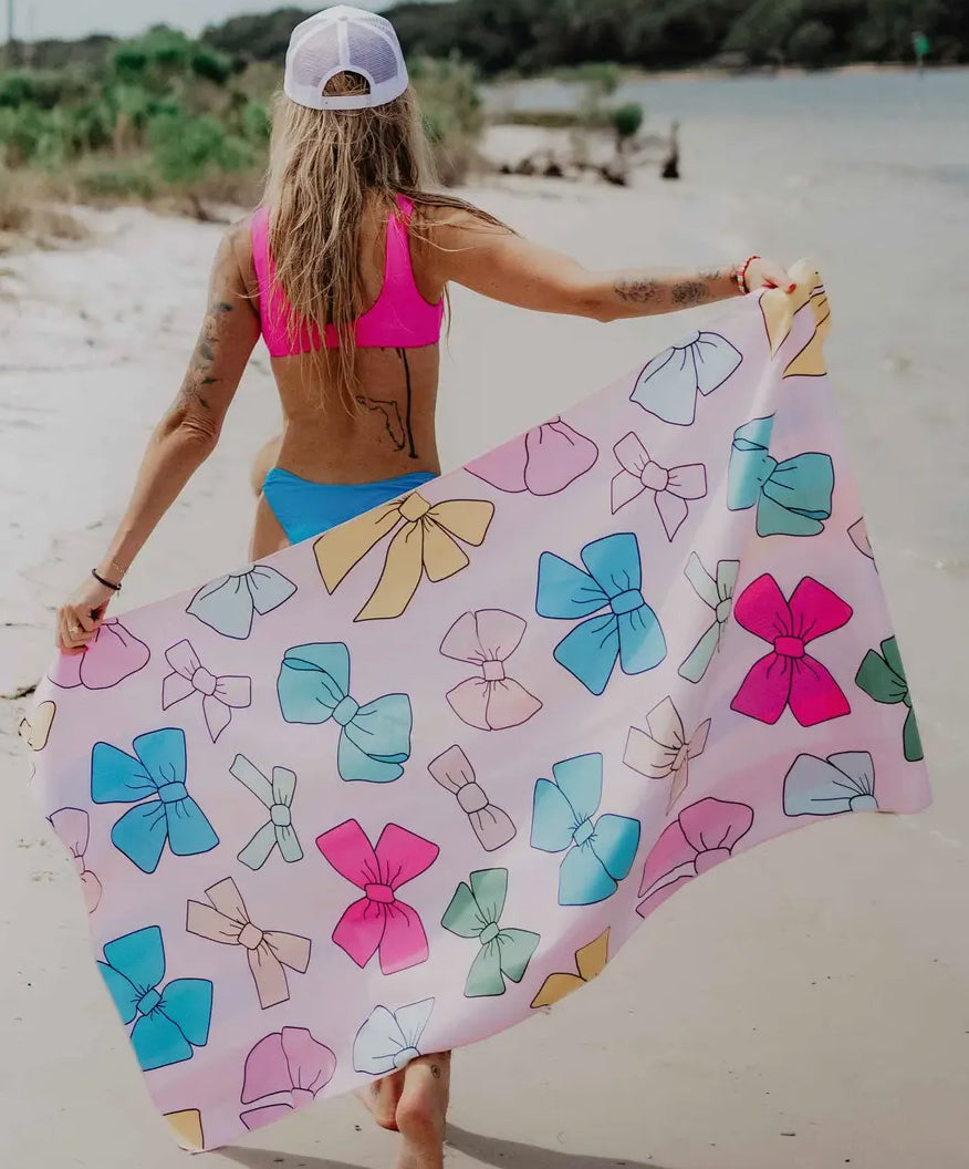 Girly Coquette Quick Dry Beach Towel