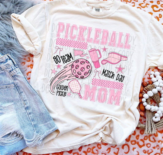 Pickle Ball Mom Comfort Colors Tee