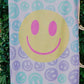 Pastel Smiley Face Quick Dry Towel