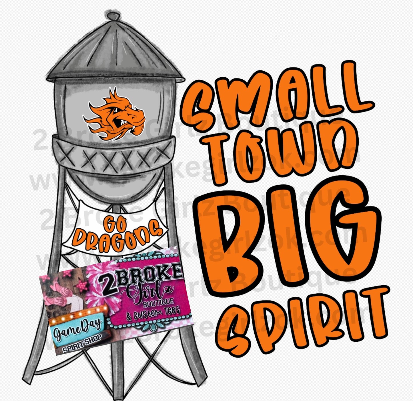 Small Town Big Spirit Graphic Tee