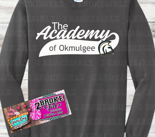 The Academy Of Okmulgee Long Sleeve Tee Youth -Adult