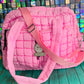 Puffer Quilted Travel Bag - Pink