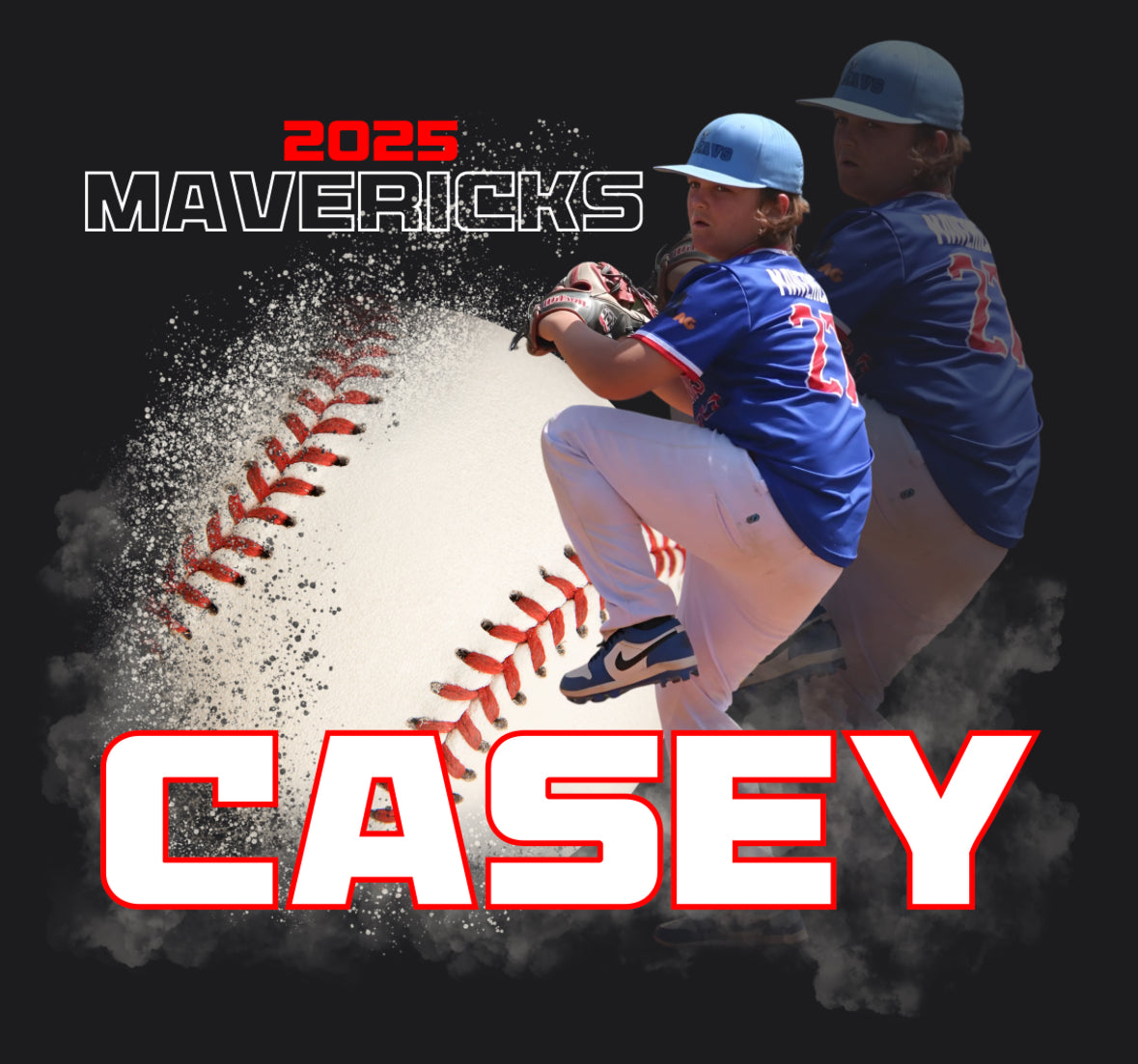 Custom Softball or Baseball Graphic Tee