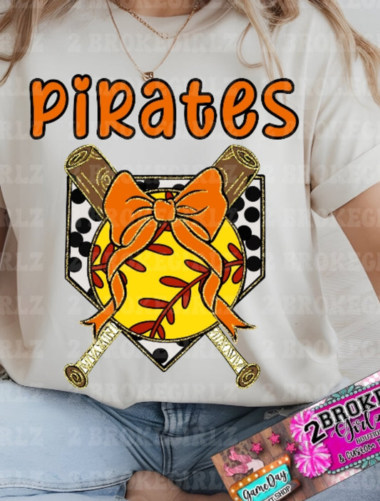 Pirates Softball Graphic Tee