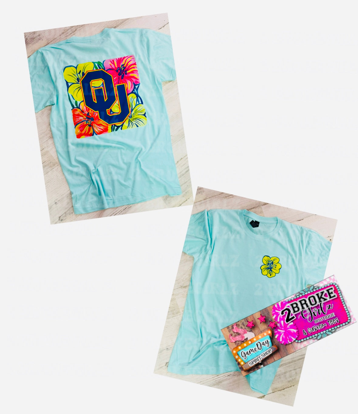 Floral Sooner Graphic Tee