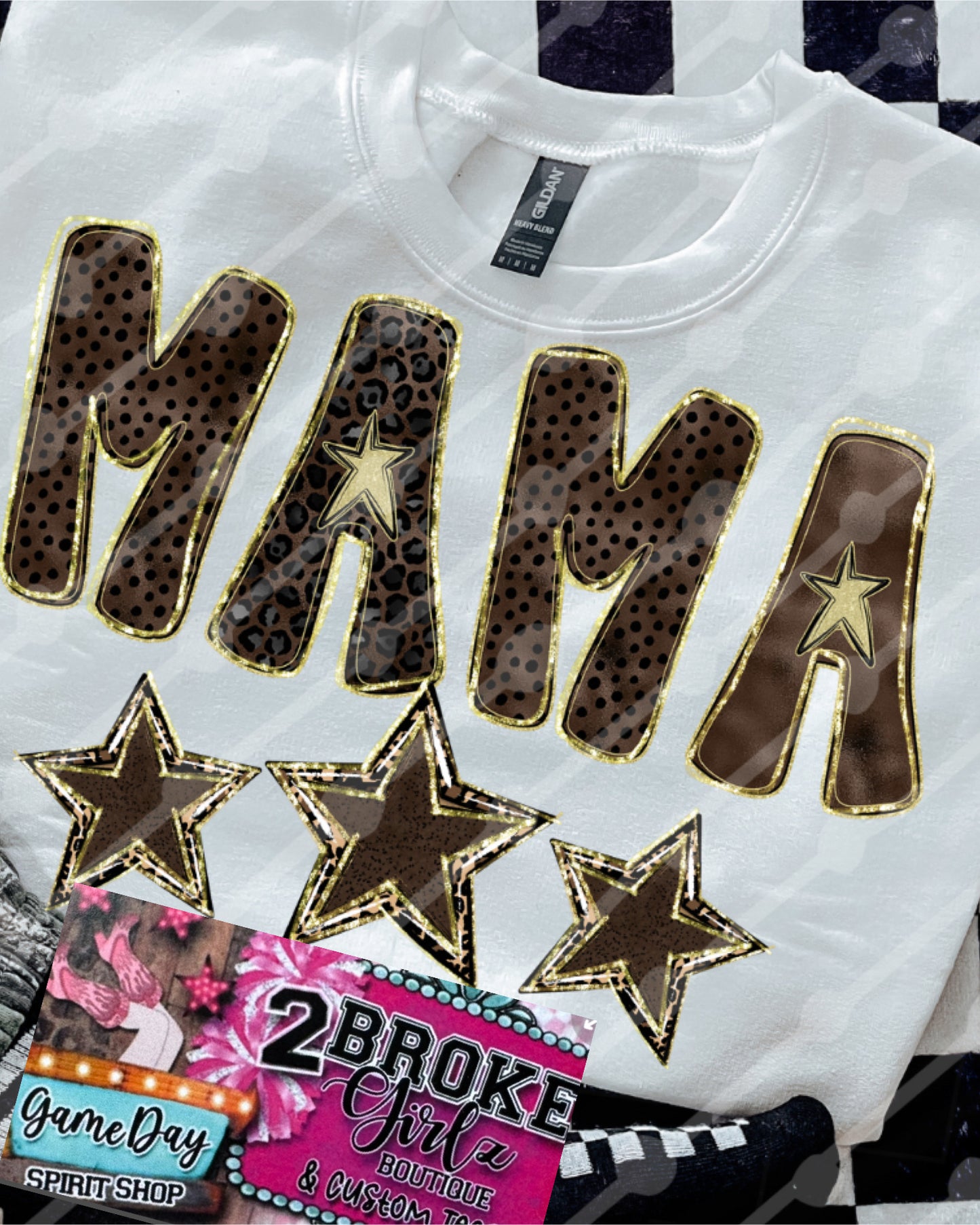 Mama Leopard Tee Or Sweatshirt