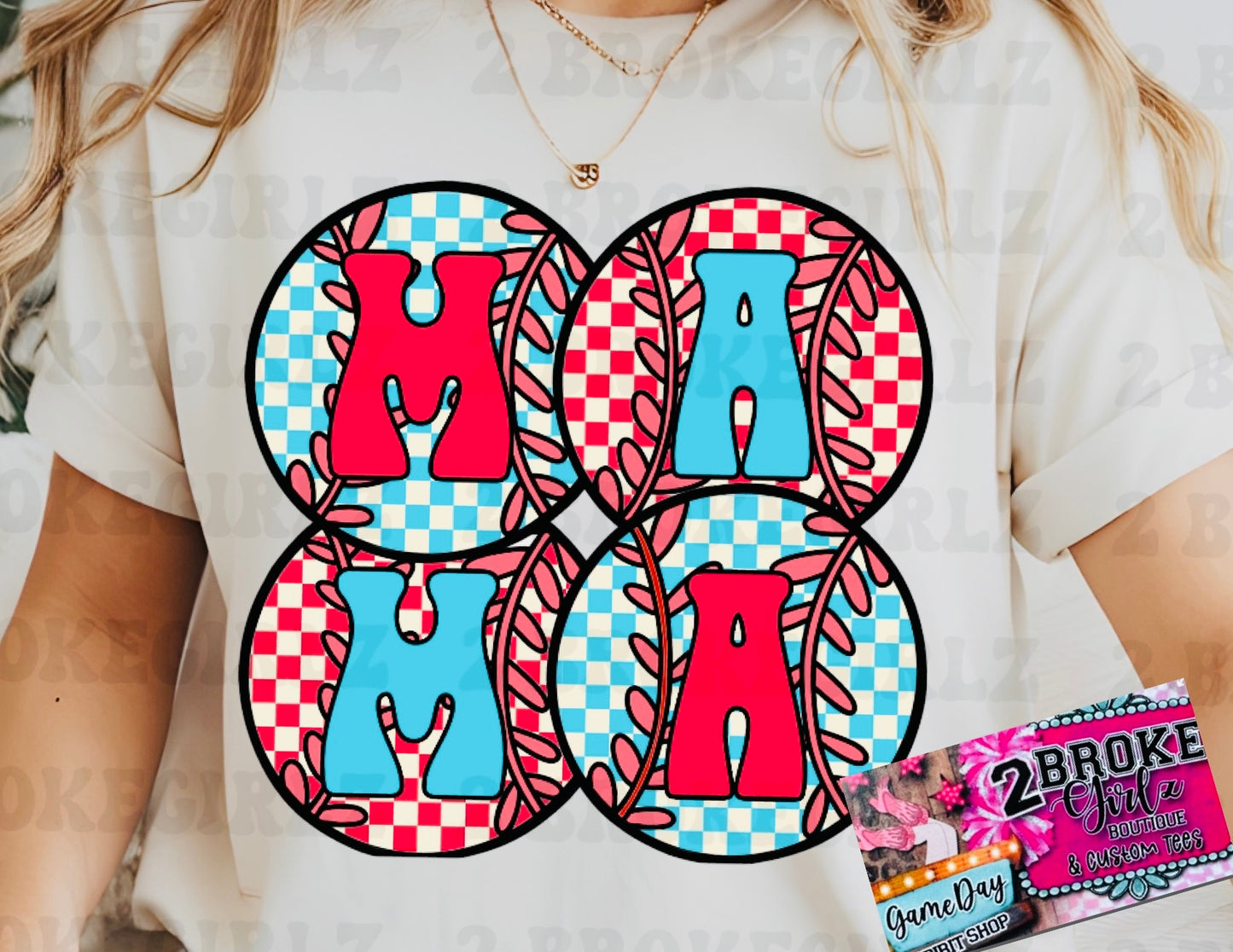 MAMA Baseball Graphic Tee