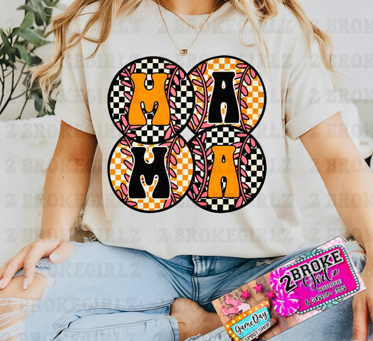 Orange & Black MAMA Graphic Tee