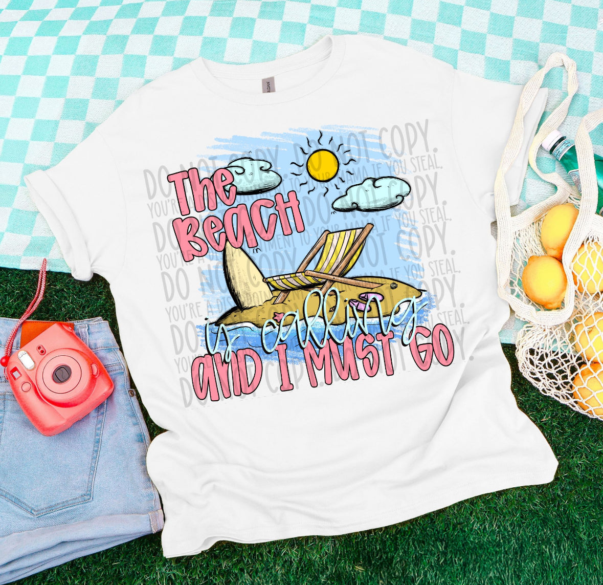 The Beach is Calling Graphic Tee