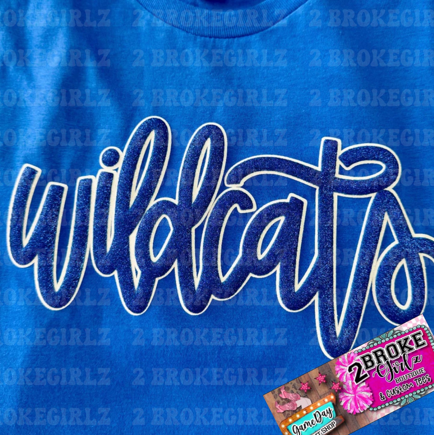 Wildcats Glitter Puff & Glitter Tee