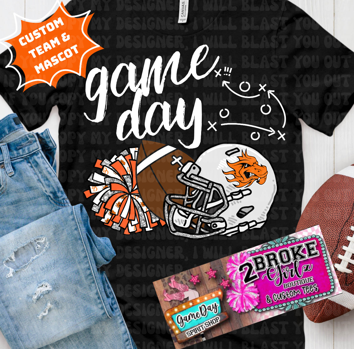 Custom Game Day Tee or Sweatshirt