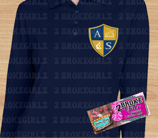 The Academy of Okmulgee Youth- Adult Long Sleeve Polo