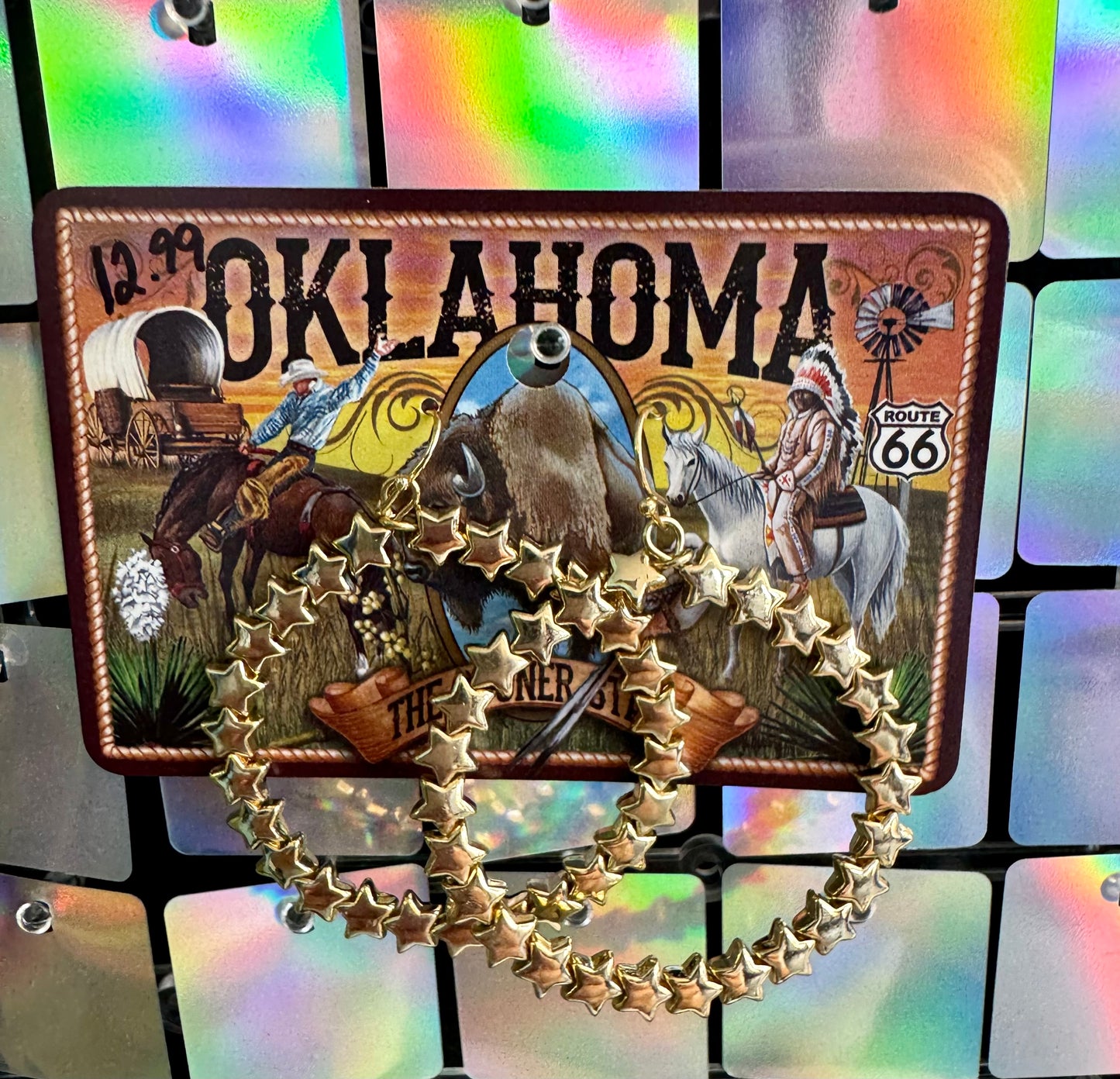 Gold or Silver Star Hoop Earrings