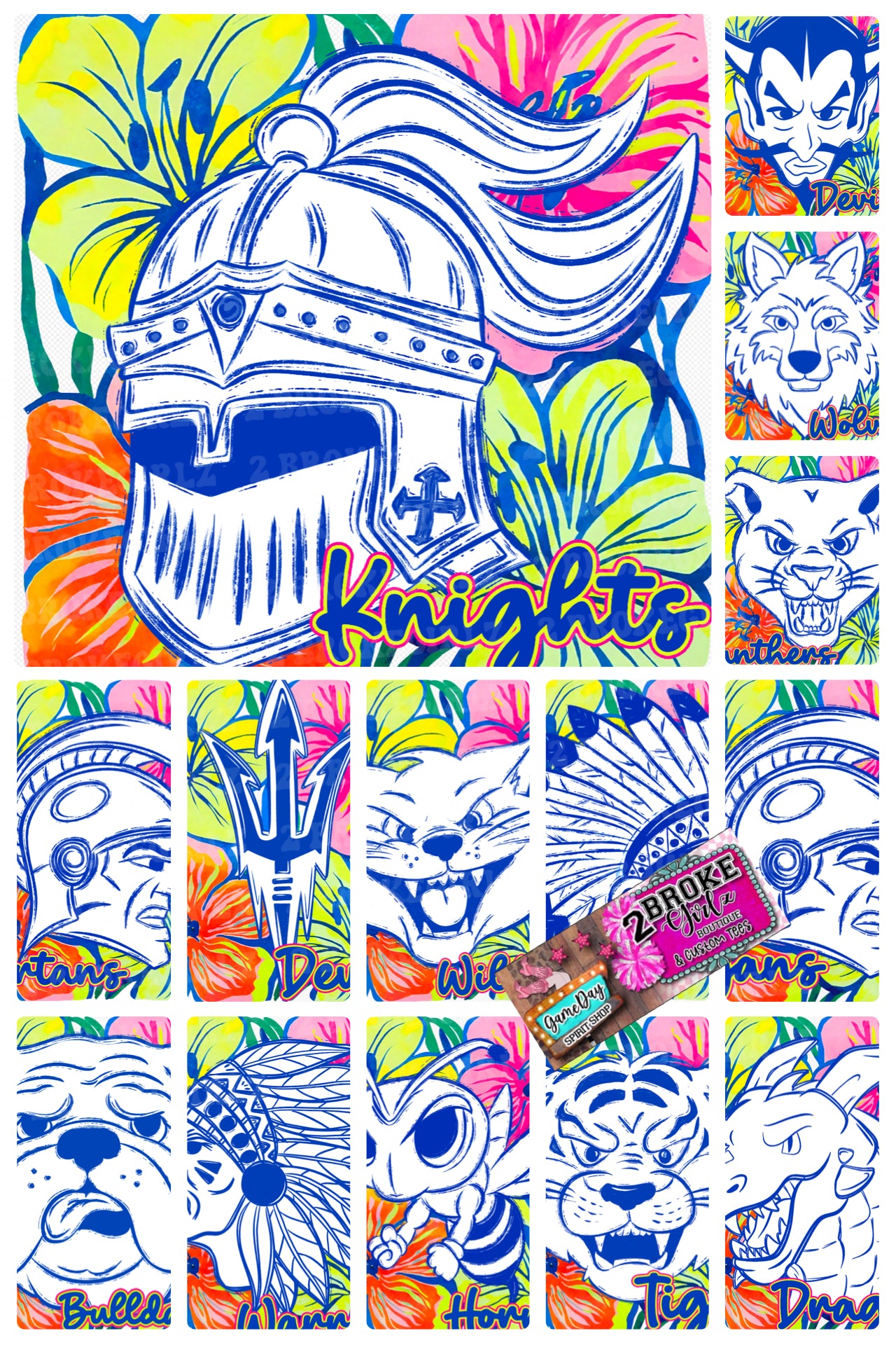 Floral Custom Graphic Tee YOUTH SIZES