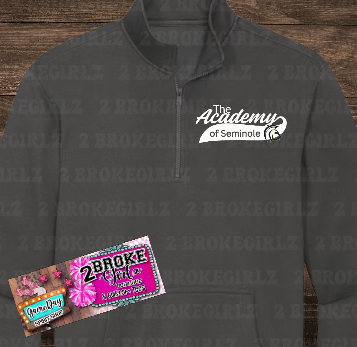 Half Zip Academy Of Seminole Youth - Adult Sizes