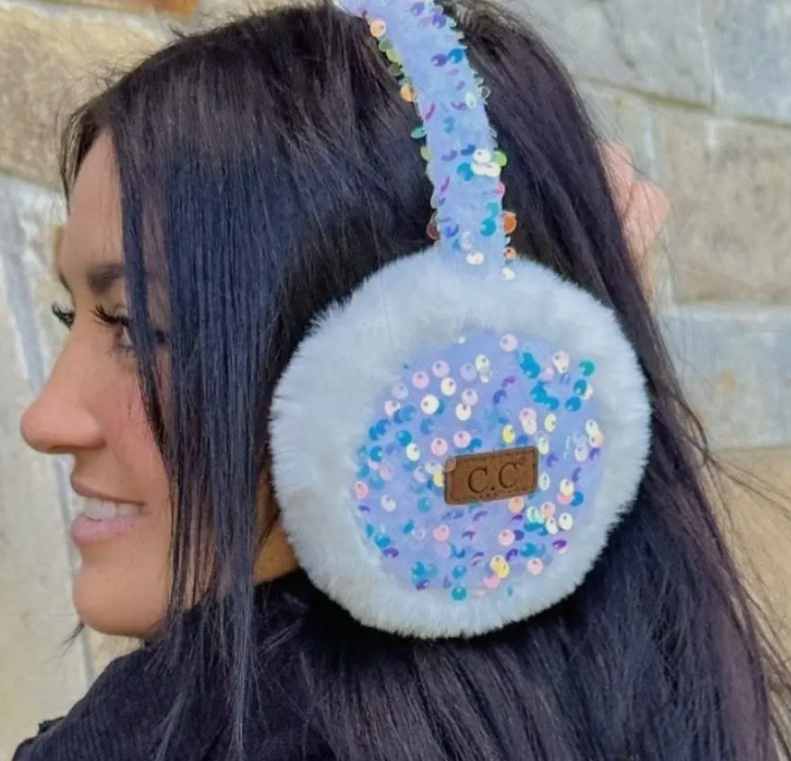 CC Sequin Earmuffs