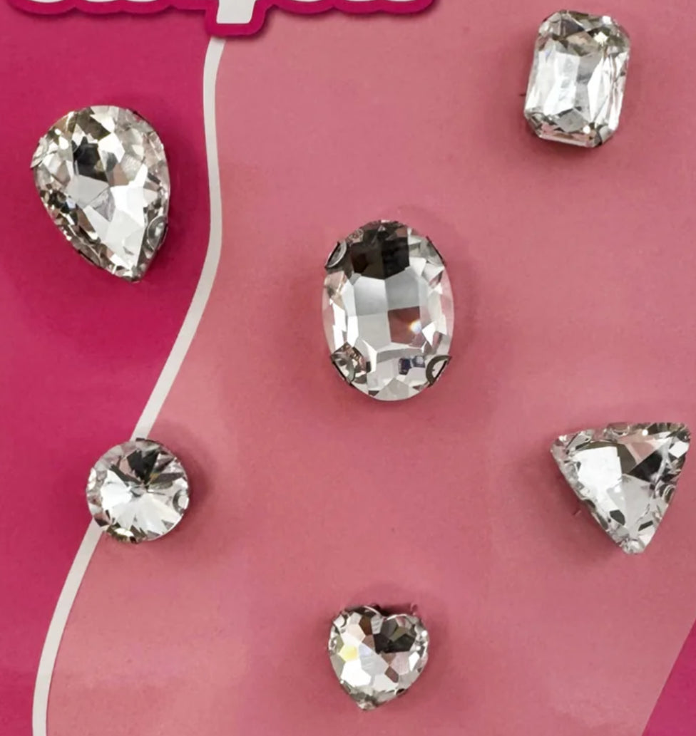 Clear Stone Tumbler Sleeve Charms