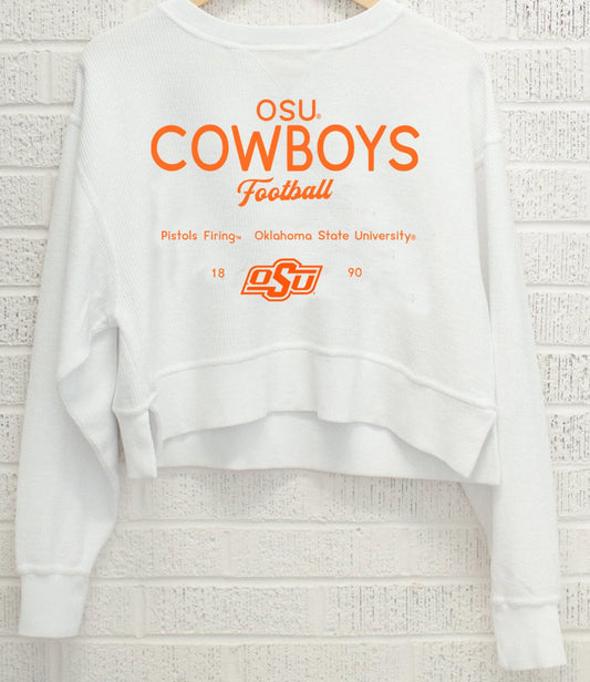 Cowboys White
Cropped Corded Crew
Sweatshirt