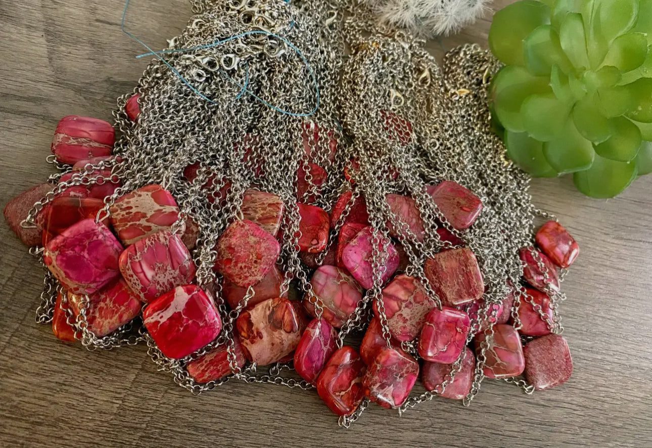 Pink Choker On Chain