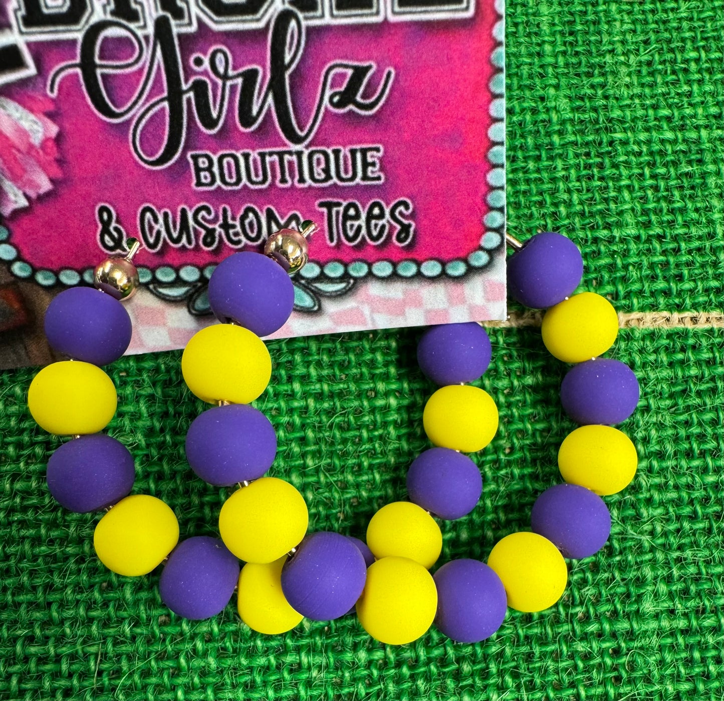 1st Down Hoop Earrings