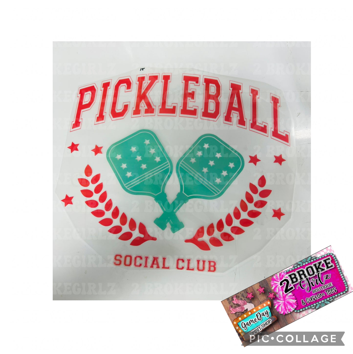 DTF Pickle Ball Print