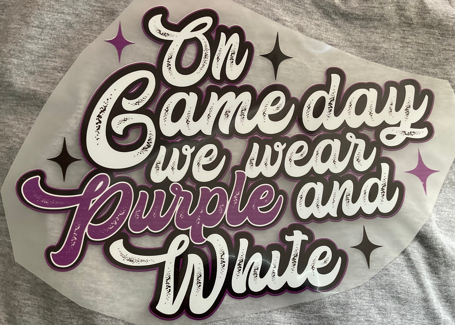 We wear Purple and White